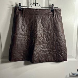 Urban revivo A line quilted mini skirt